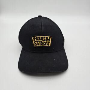 Vintage Hat Stoner High Street Black Cap Co 90s Y2K Cotton Skater Snapback Mesh